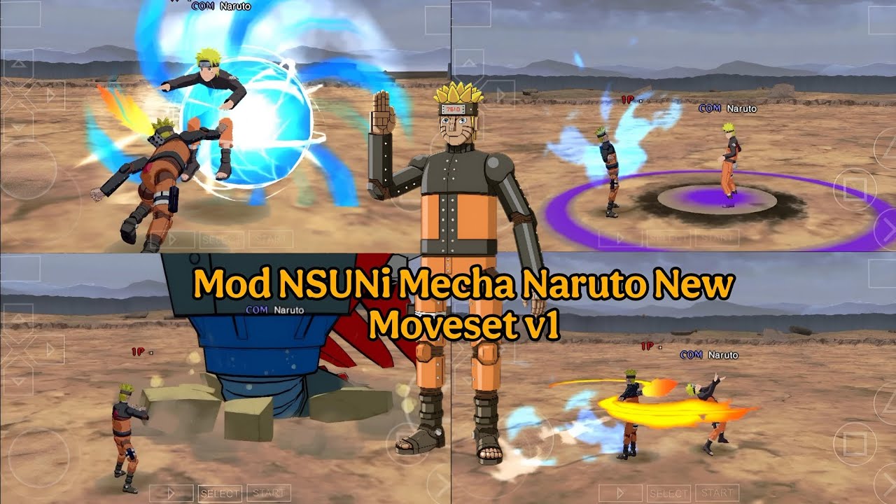 New Review Mod NSUNi Mecha Naruto New Moveset v1 Ppssp
