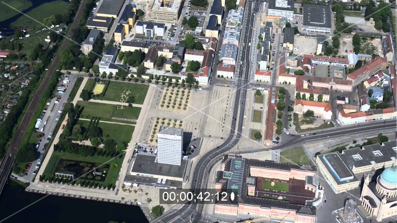 Neubau des Stadtschlo&szlig; und Brandenburger Landtag in Potsdam im Bundesland Brandenburg