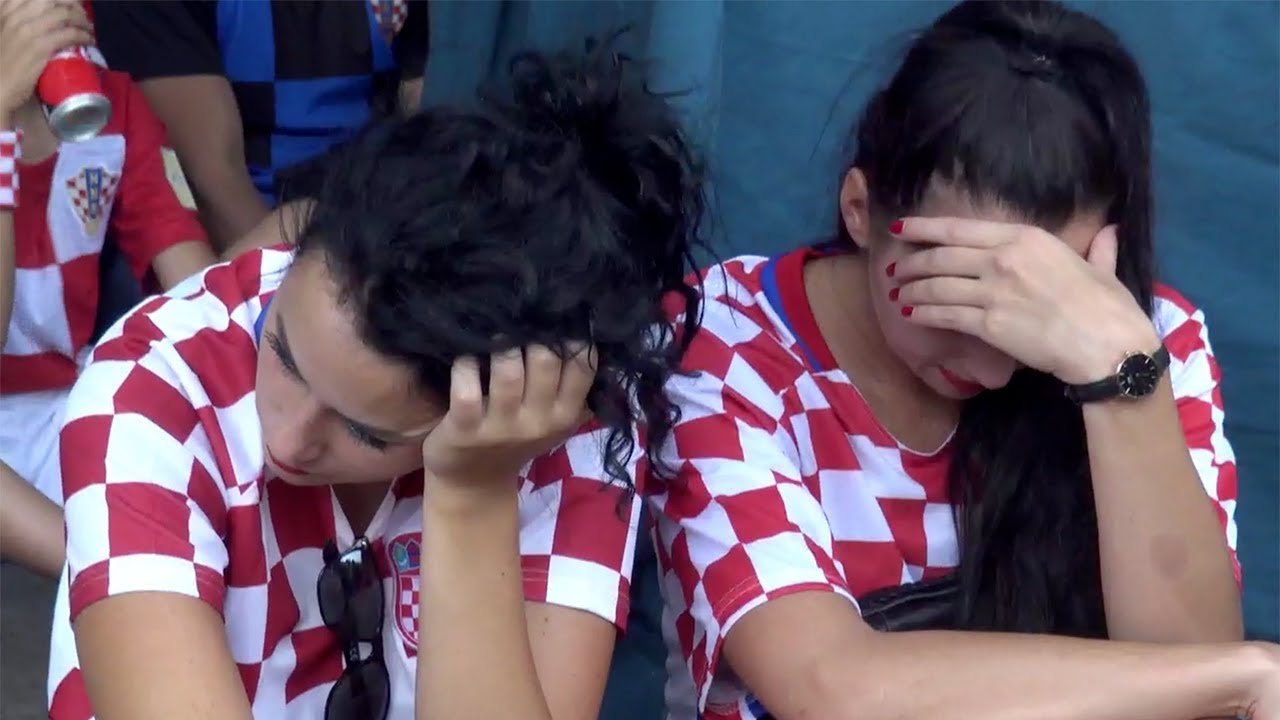 WM-Finale: Traurige Kroatien-Fans nach Niederlage gegen Frankreich