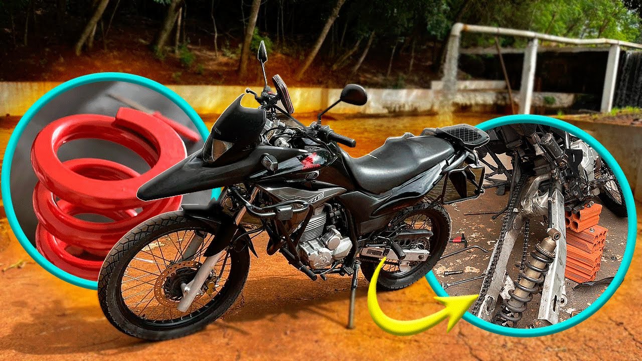 XRE 300 COM MOLA TRASEIRA REFORÇADA 