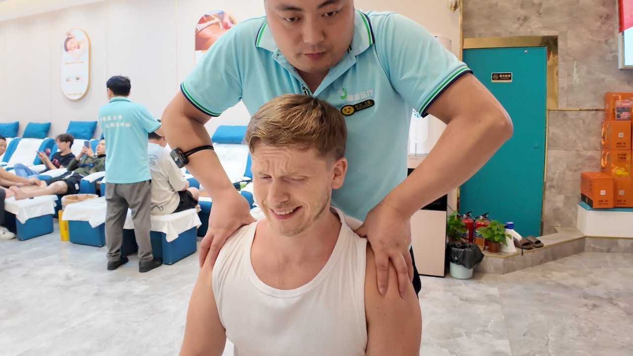 ASMR: He Gave Me Strong Neck & Shoulder Massage