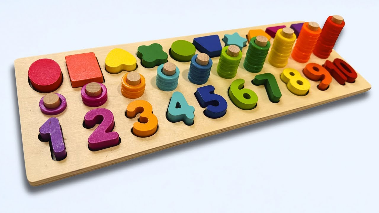 Best Learning Numbers, Shapes, Colors & Counting 1–10! | Preschool Toddler Learning Toy Video