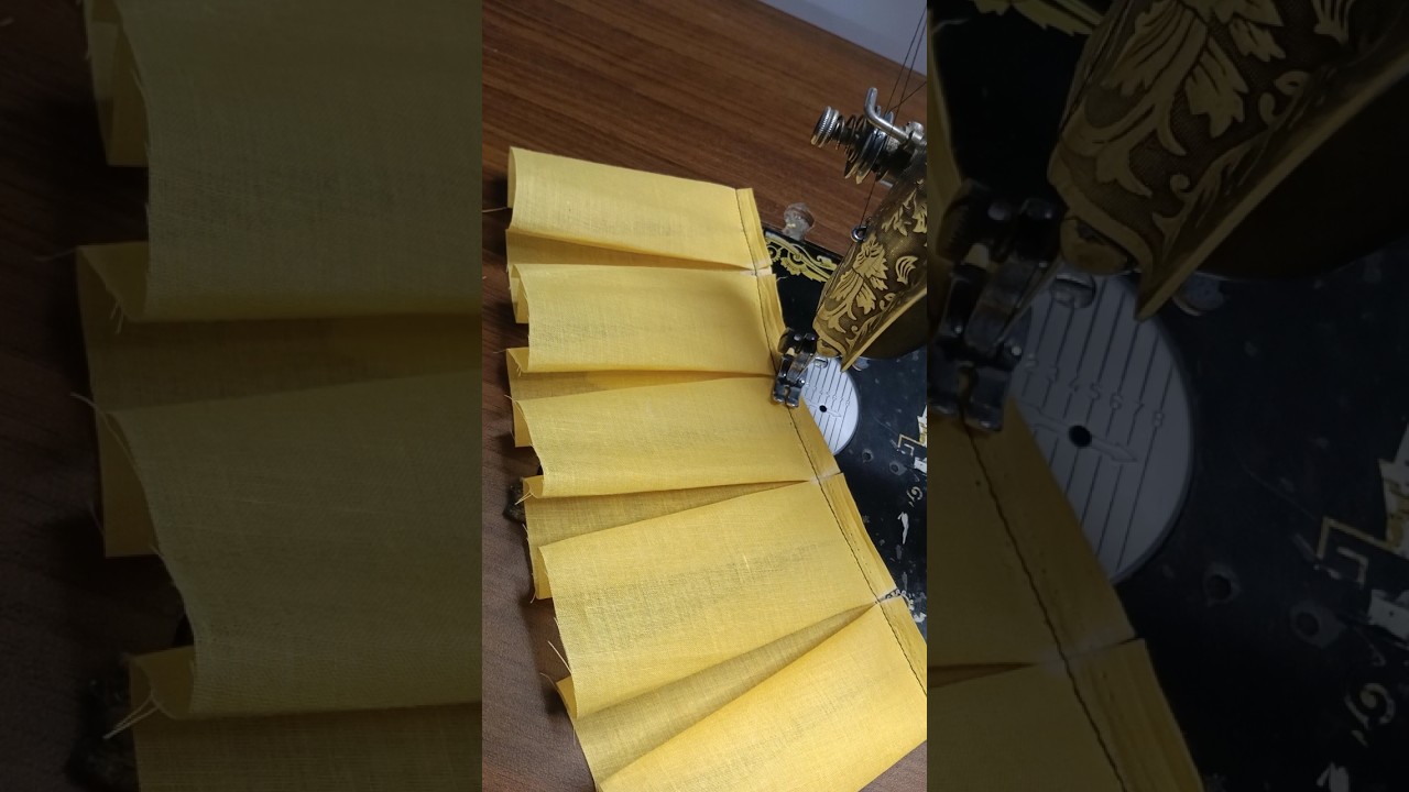 Perfect box pleats sewing tips tricks #shorts #asmr #sewingtips #pleats #sewing #secret