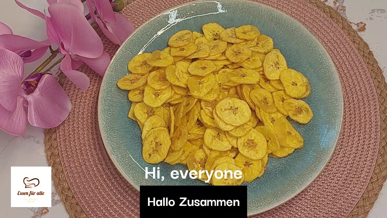 Wie Man Knusprige Bananenchips in 5 Minuten macht , keine Ofen 22#