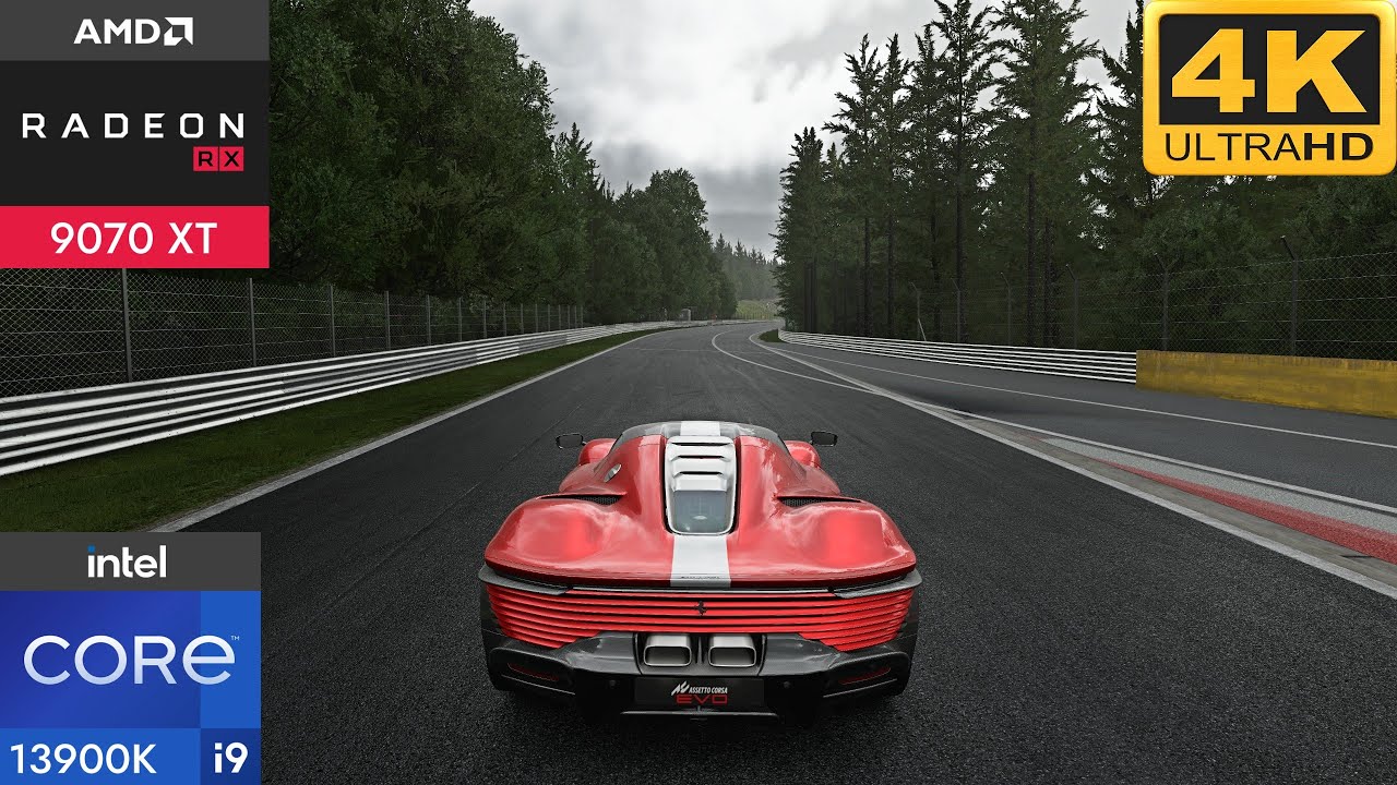 Assetto Corsa EVO 4K Maximum Settings | AMD Radeon RX 9070 XT + Intel Core i9 13900k