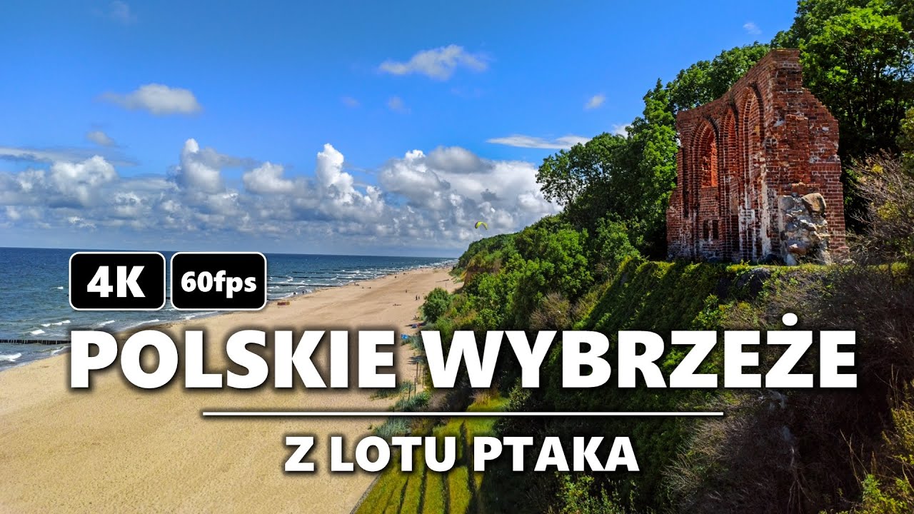 Polskie wybrzeże z lotu ptaka w 4K | Polish coast from above in 4K