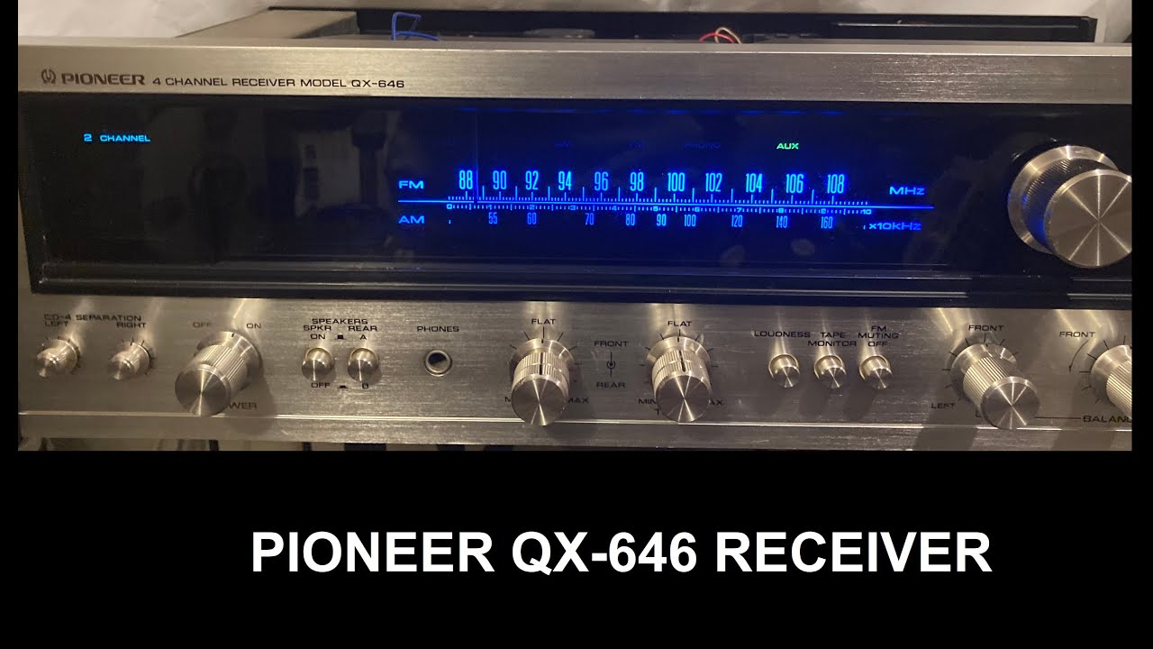 Pioneer QX-646 Receiver Repair - Distorted Sound Output