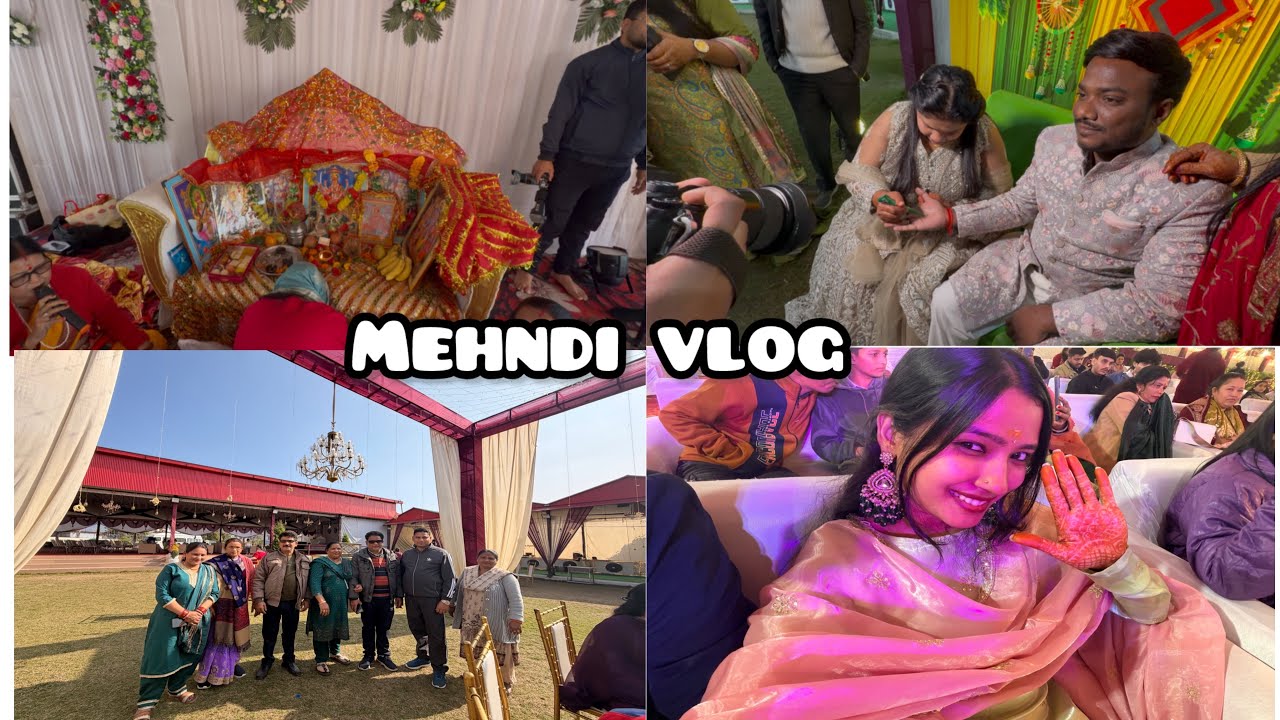 Mehndi vlog 😁