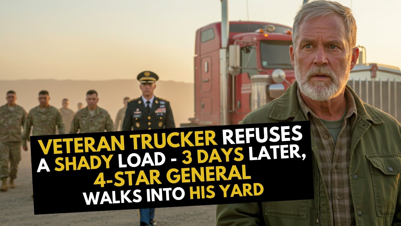 Trucker Refuses a Shady Load — 3 Days Later, a 4-Star General Walks Into His Yard