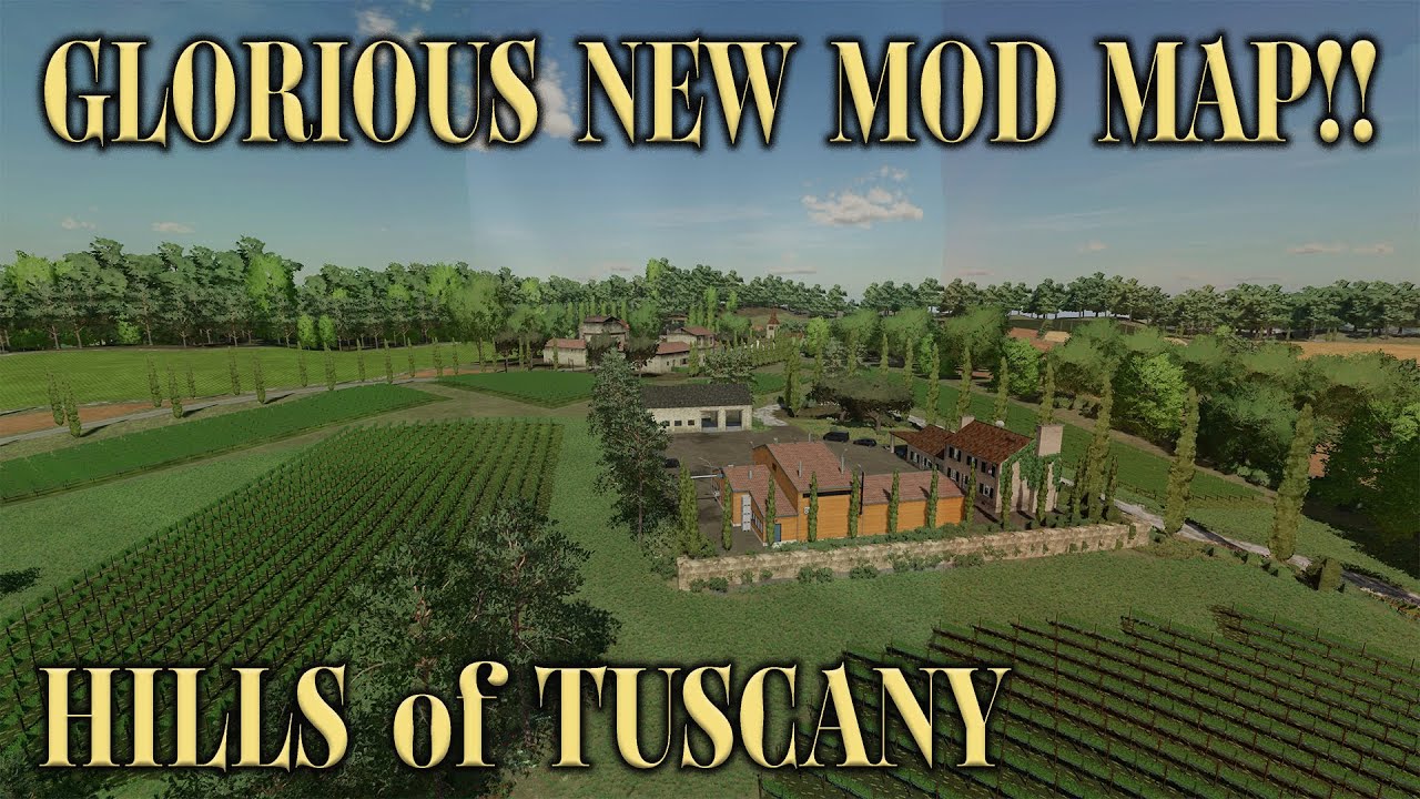 FS22 “HILLS OF TUSCANY” GLORIOUS NEW MOD MAP! MAP TOUR! | Farming Simulator 22 (Review) PS5.