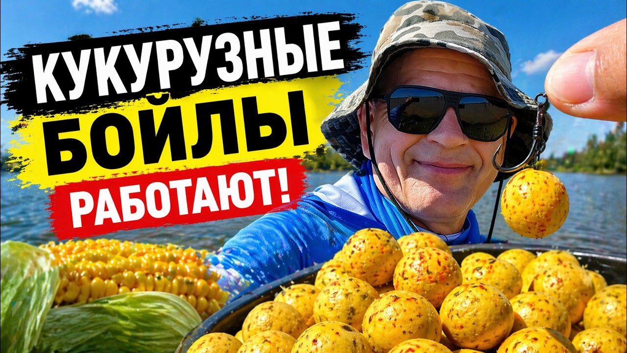 🎣 СЕКРЕТНЫЕ КУКУРУЗНЫЕ БОЙЛЫ! ПЛАВАЮТ СУТКАМИ 🐟 ПРОСТОЙ РЕЦЕПТ!
