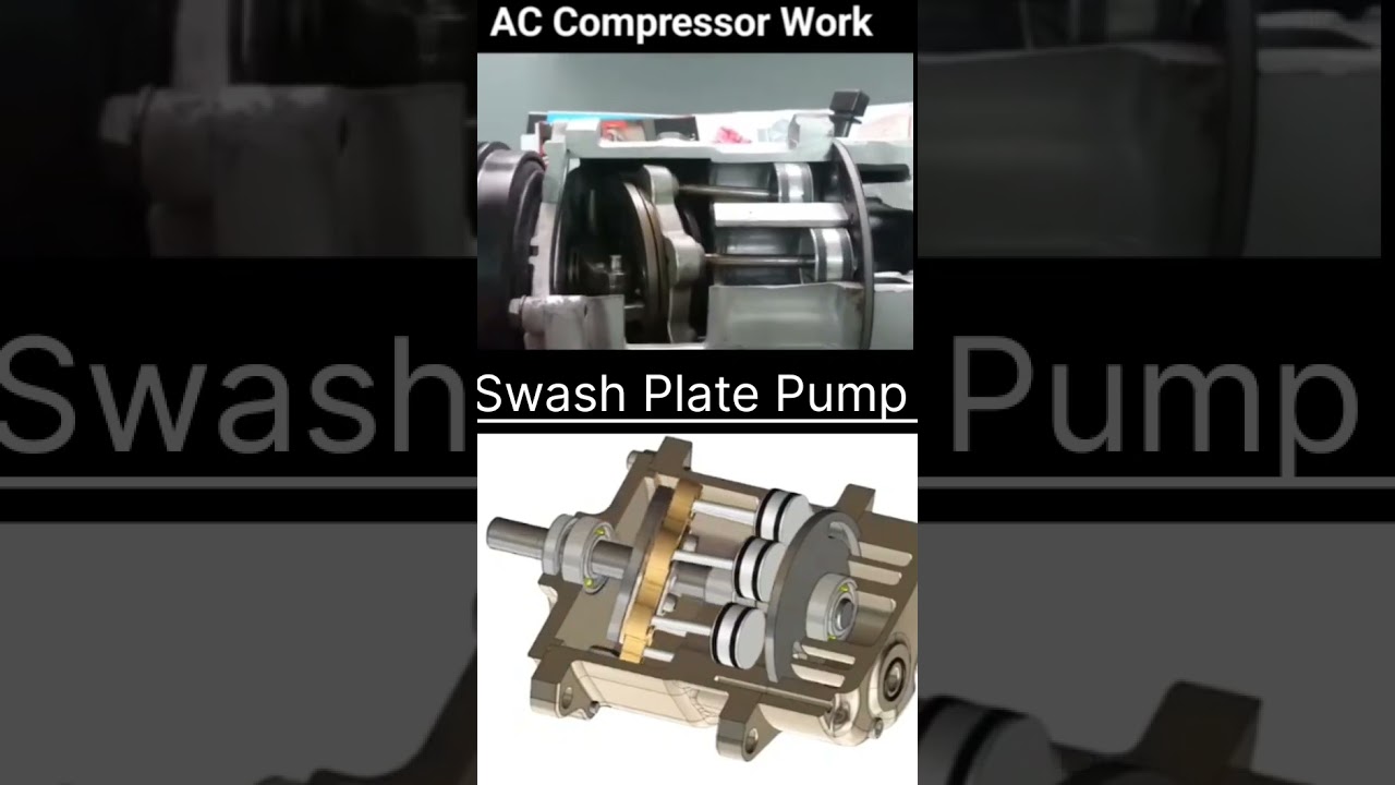 Swash Plate Pump | Ac compressor work| #accompressor #swash #automobile #viral #youtube #amazing