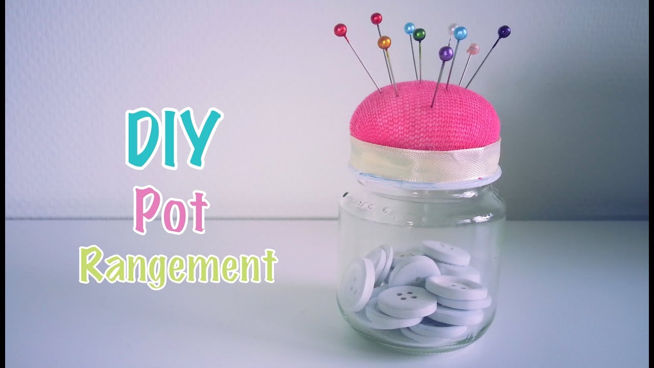DIY Recyclage pot rangement porte épingles