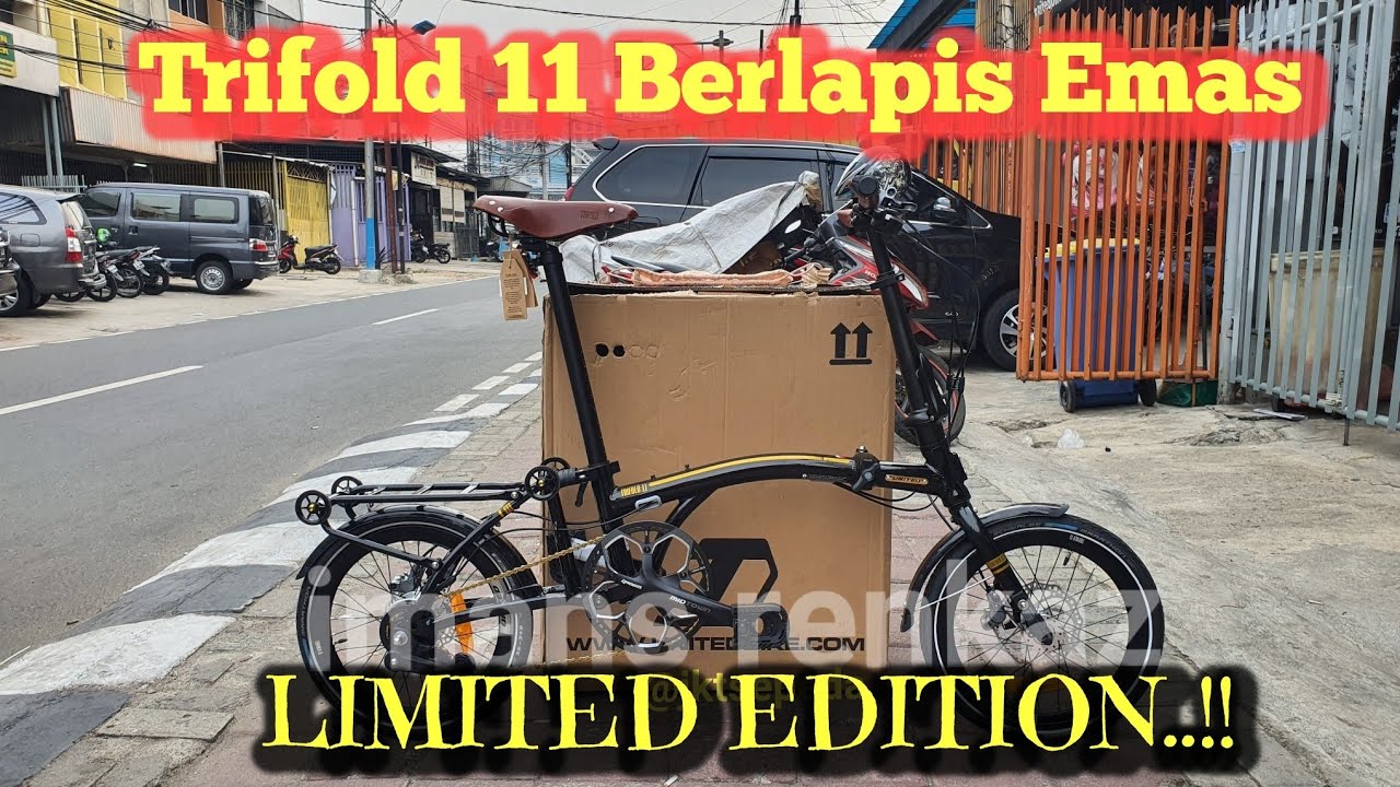 Sepeda Lipat UNITED TRIFOLD 11 LIMITED EDITION | GOLD.!!