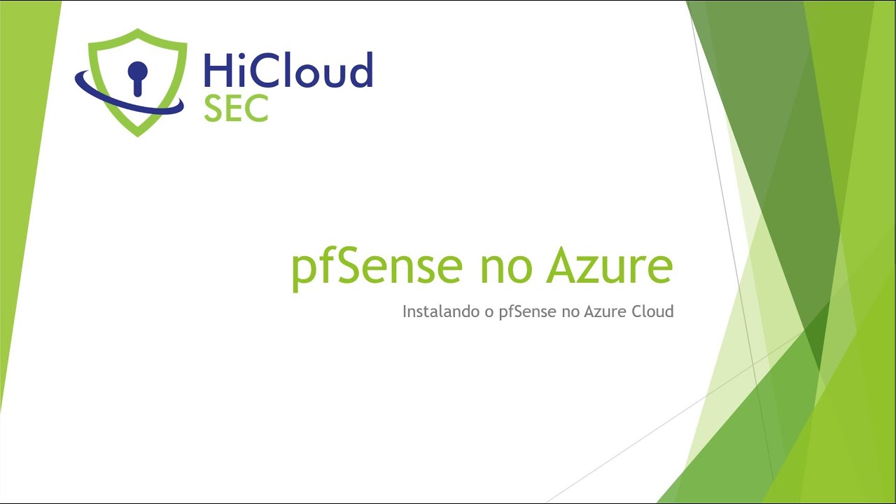 Instalando o pfSense no Azure Cloud