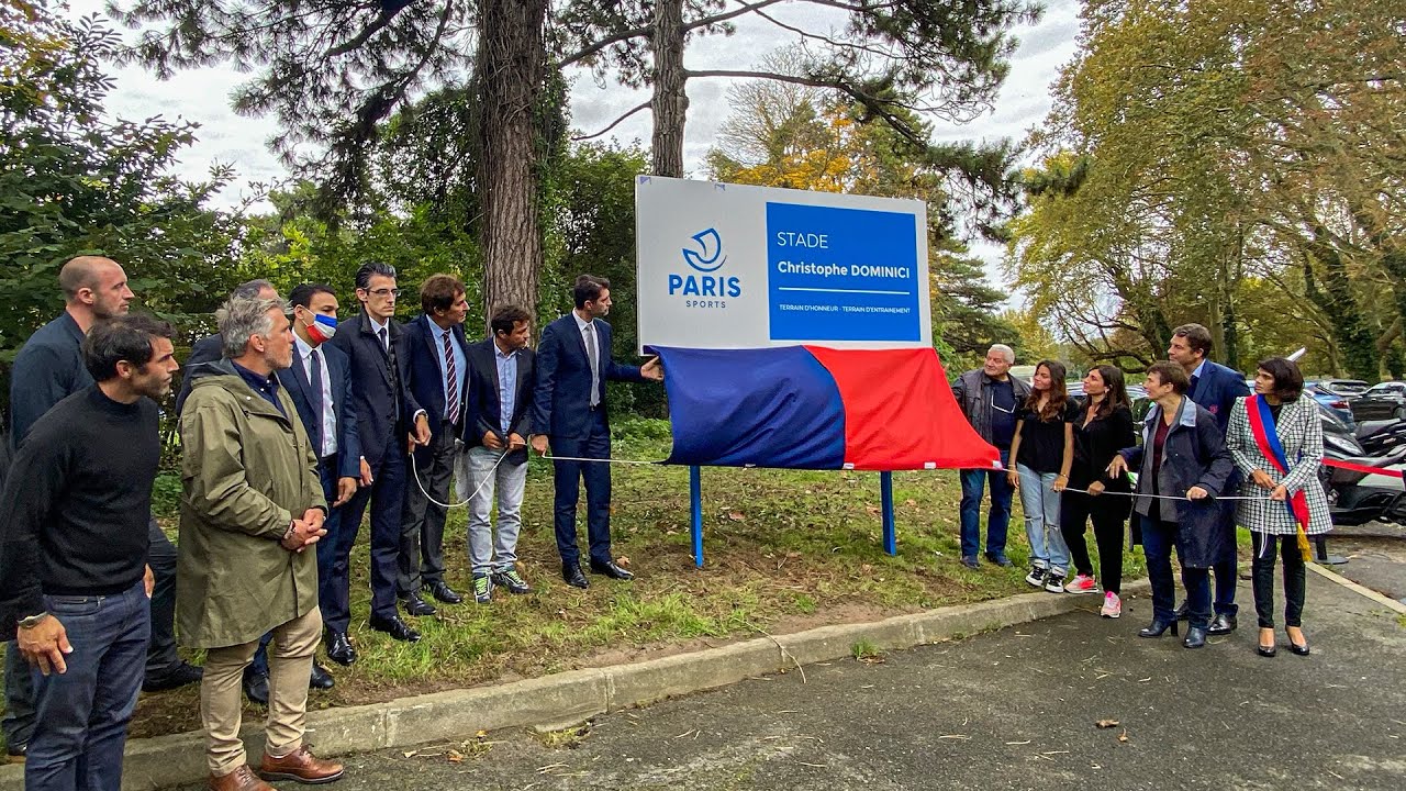 L'inauguration du stade Christophe Dominici
