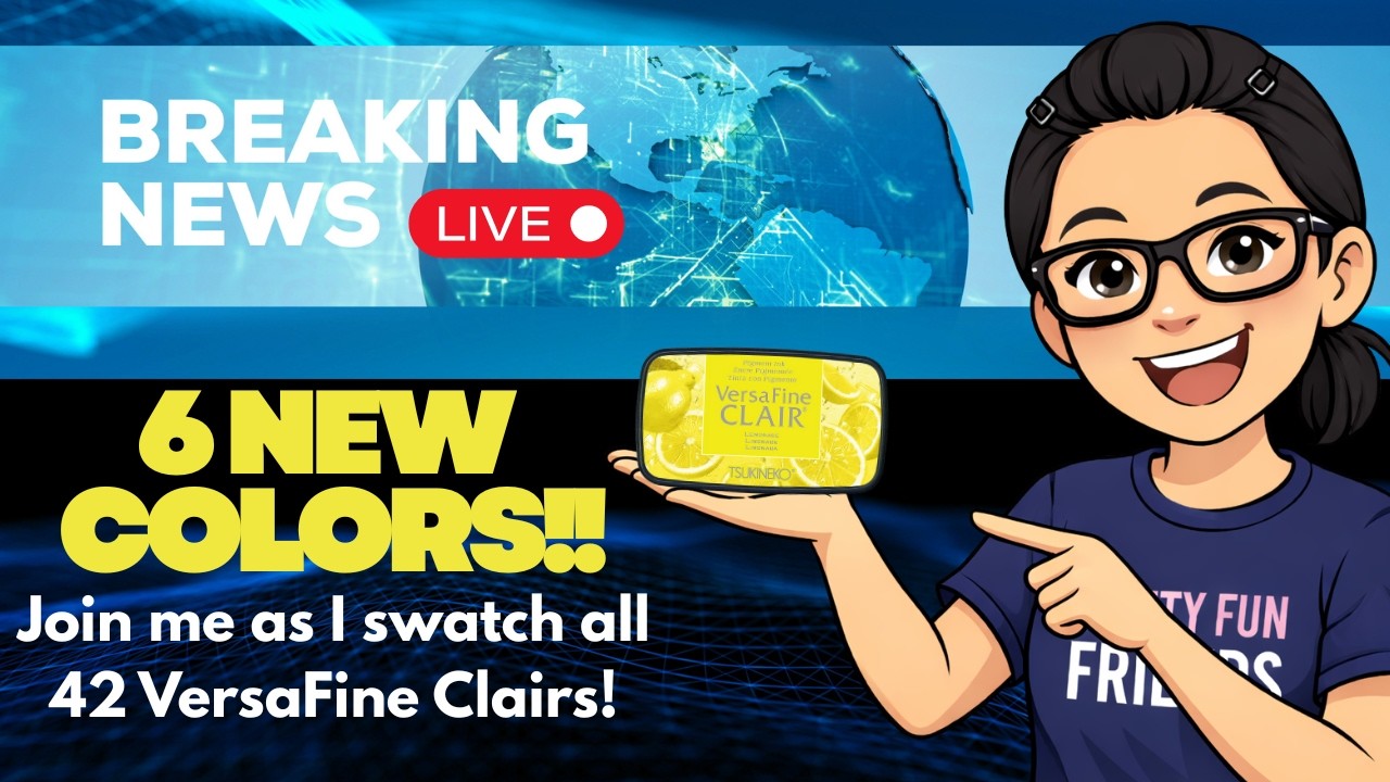 LIVE (replay) : Swatching the 6 New VersaFine Clair inks (and the existing 36 colors)