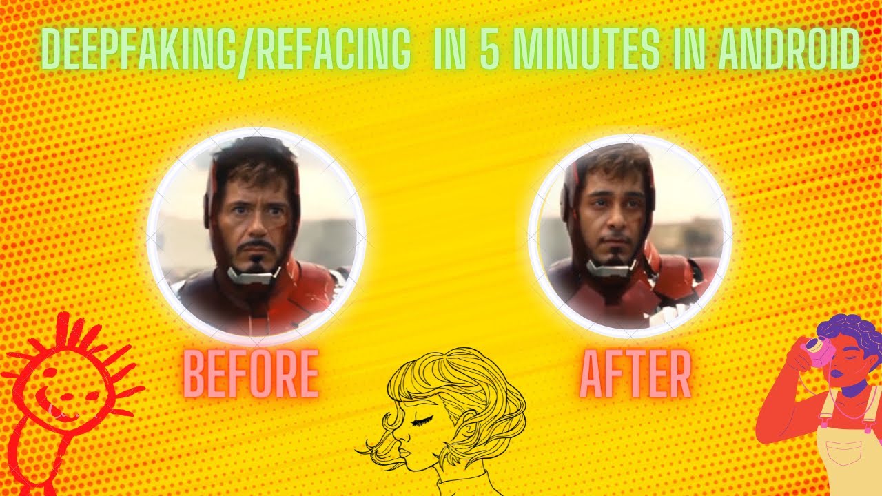 DEEPFAKE edits/Face replacing in videos in Android without actually editing.