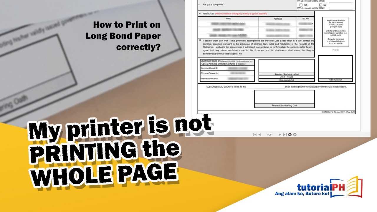 How to Print on Long Bond Paper Correctly?