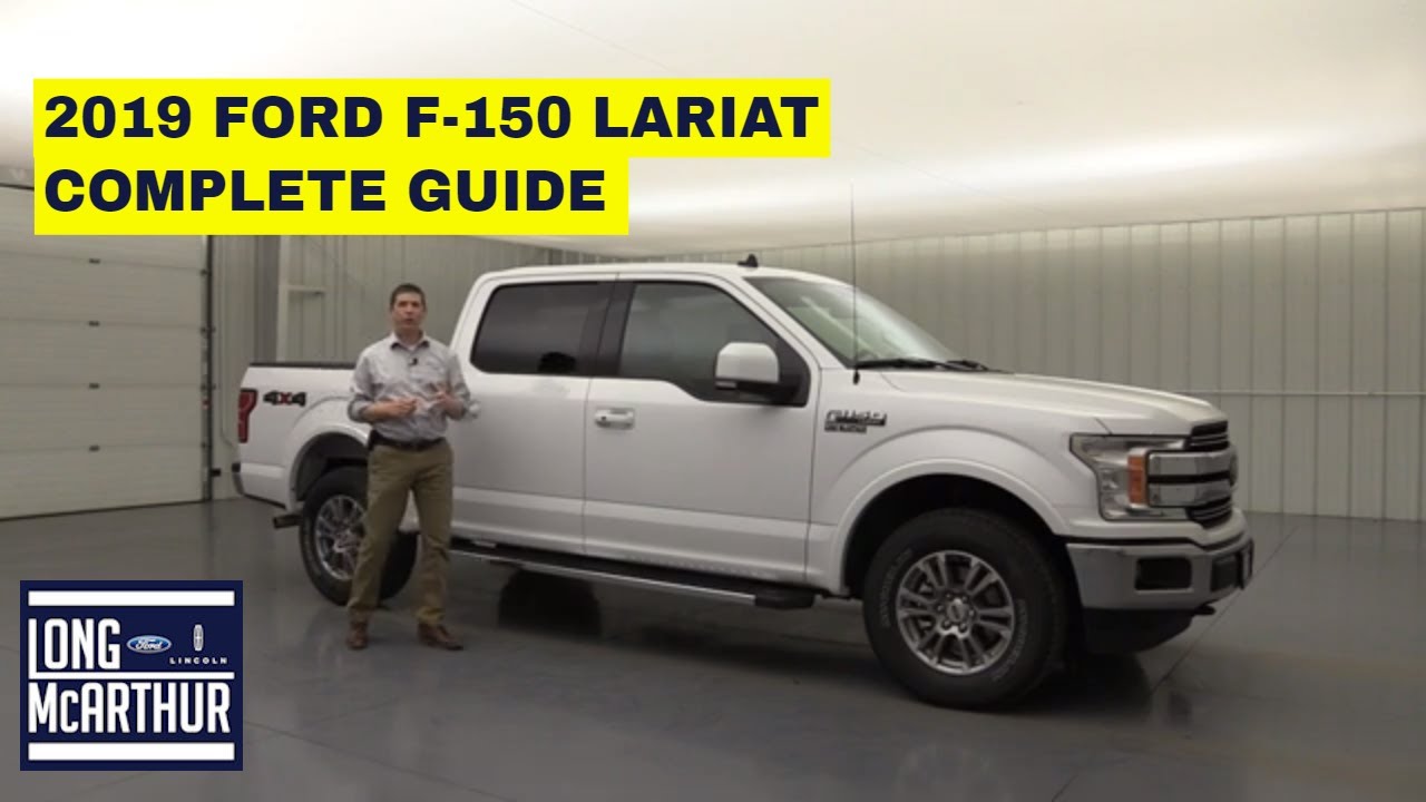 2019 FORD F-150 LARIAT COMPLETE - GUIDE STANDARD AND OPTIONAL EQUIPMENT