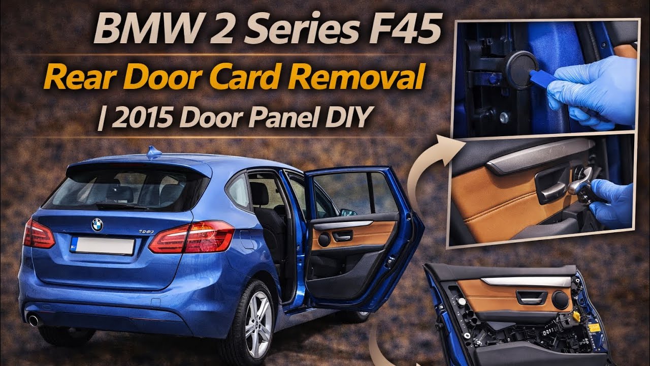 How to remove the rear door card on a BMW series 2 F45 2015 #bmw #f45 #doorcard #howto #diy