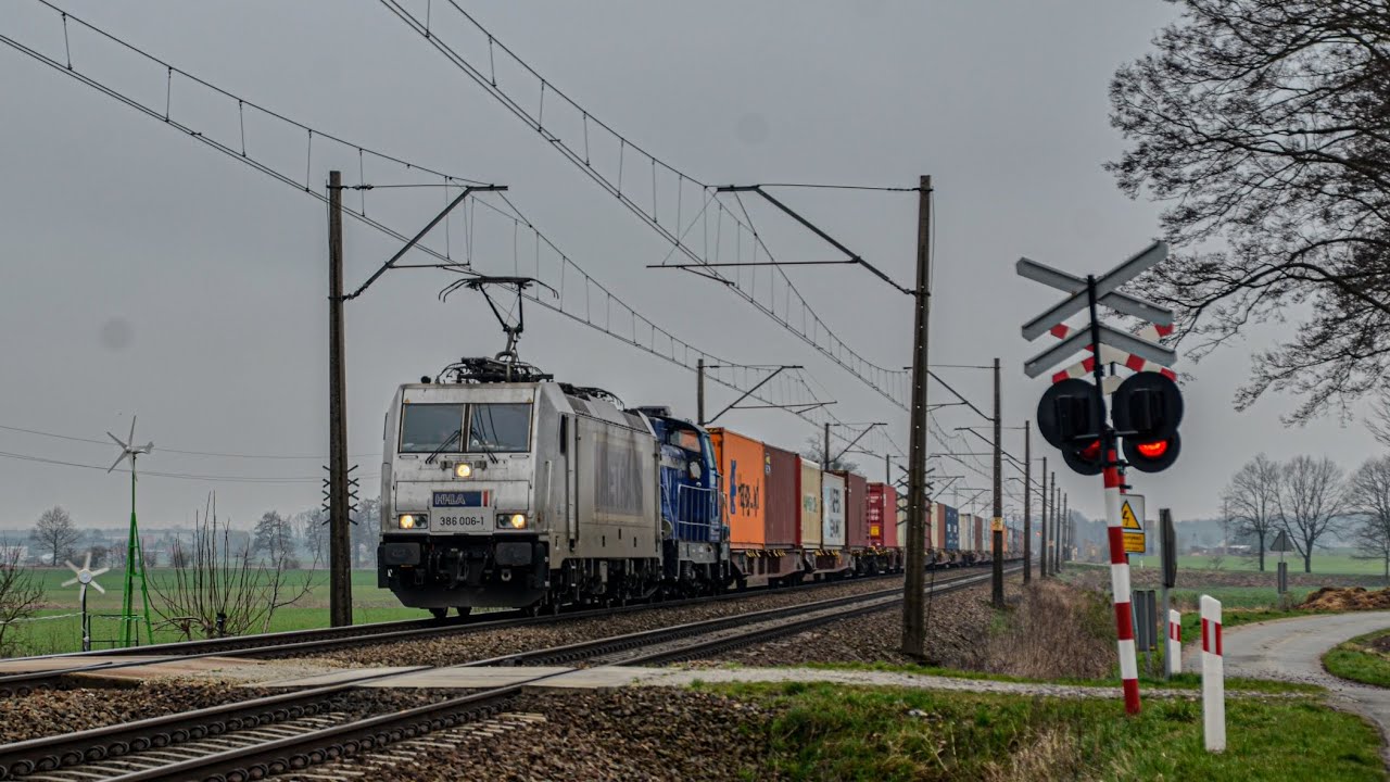Pociągi na LK nr 272 w Szczurawicach (Orion Rail, PKP Cargo, Metrans, DB Cargo Poland, PKP IC, ŁKA)