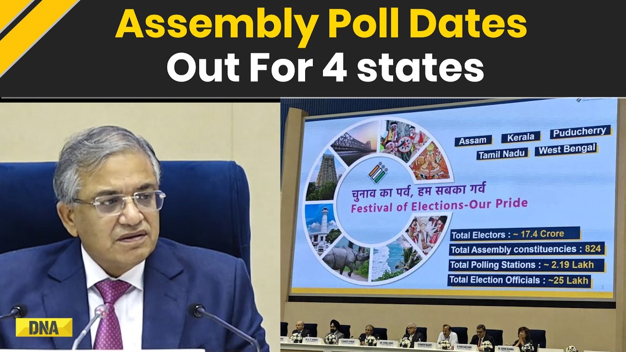 Assembly Election 2026: Poll Dates Out For West Bengal, Tamil Nadu, Kerala, Assam & Puducherry