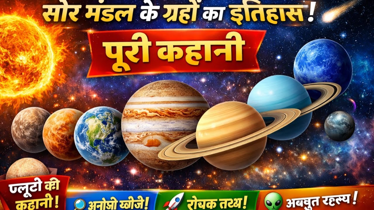 8 ग्रहों का रहस्य 😱 सौर मंडल की पूरी कहानी | Solar System Explained in Hindi
