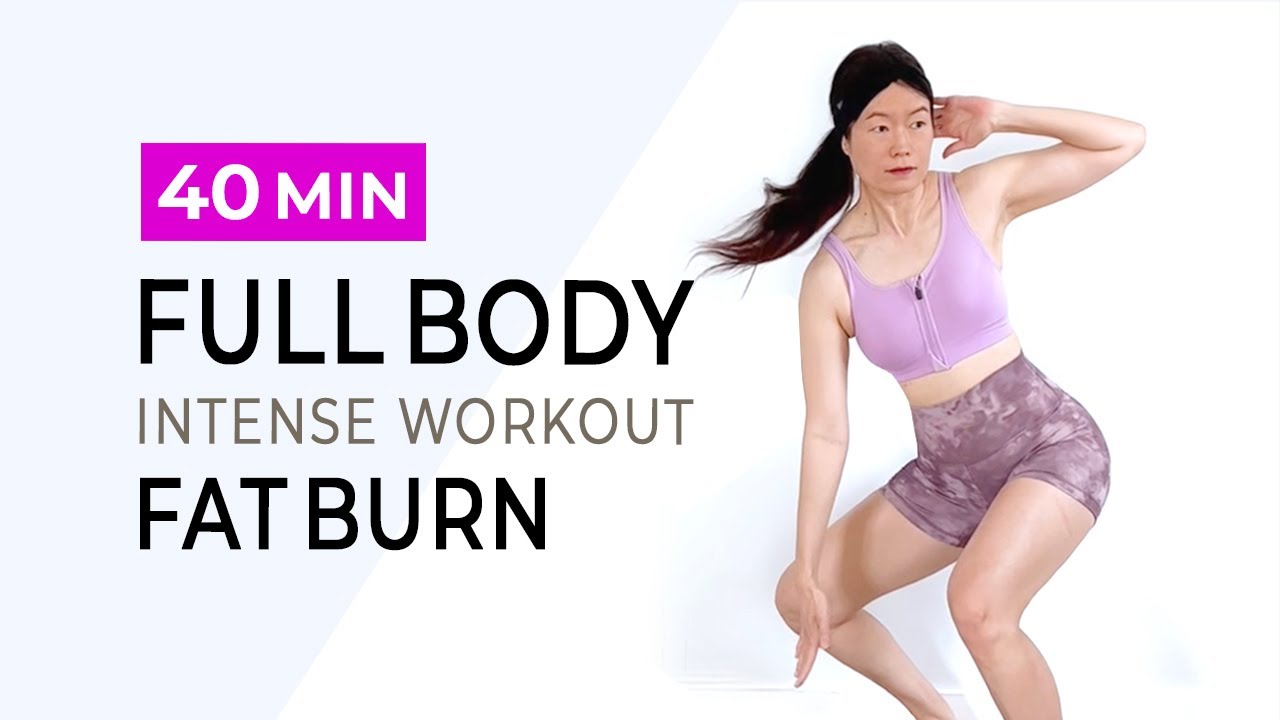 40 MIN INTENSE FULL BODY WORKOUT / Fat Burning Cardio HIIT / No Repeat / No Equipment