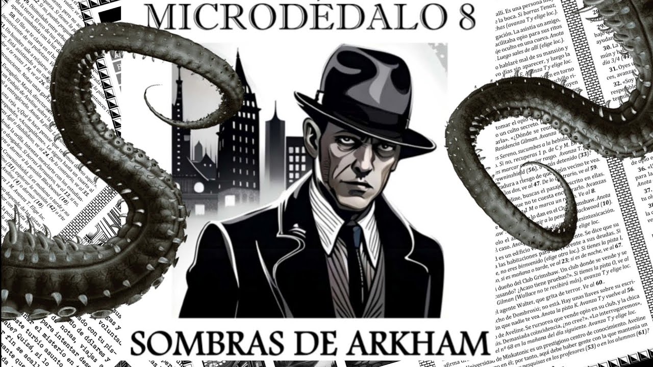 🔎 SOMBRAS DE ARKHAM | PARTIDA Y RESEÑA DE LIBRO JUEGO PRINT AND PLAY