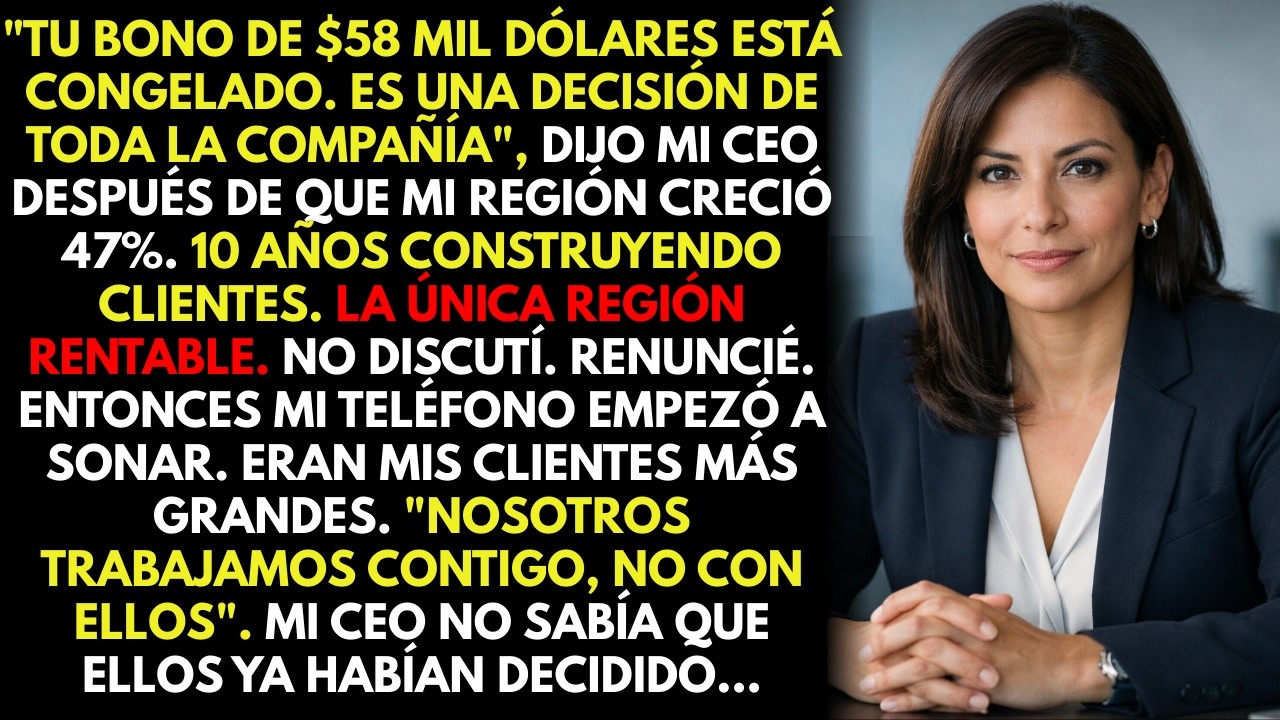 Mi bono de $58K fue 