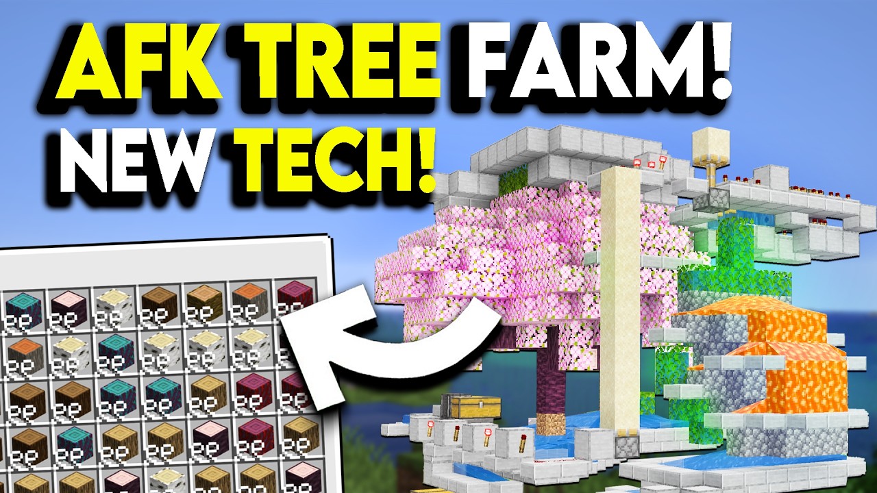 НОВАЯ ЛУЧШАЯ ФЕРМА ДЕРЕВЬЕВ 1.21! Обучающее видео по Minecraft за 60 секунд!