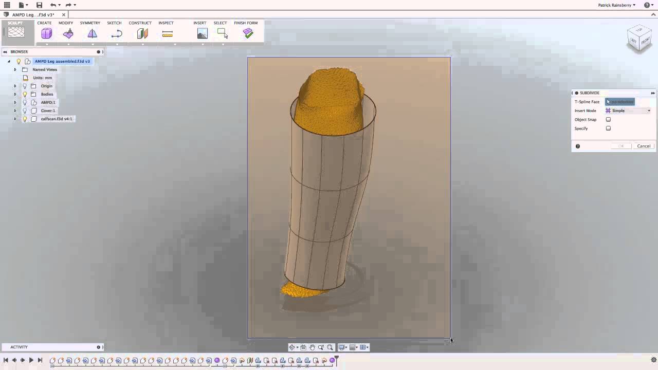 Design with Scanned STL and OBJ Data | Mesh Modeling in Fusion 360