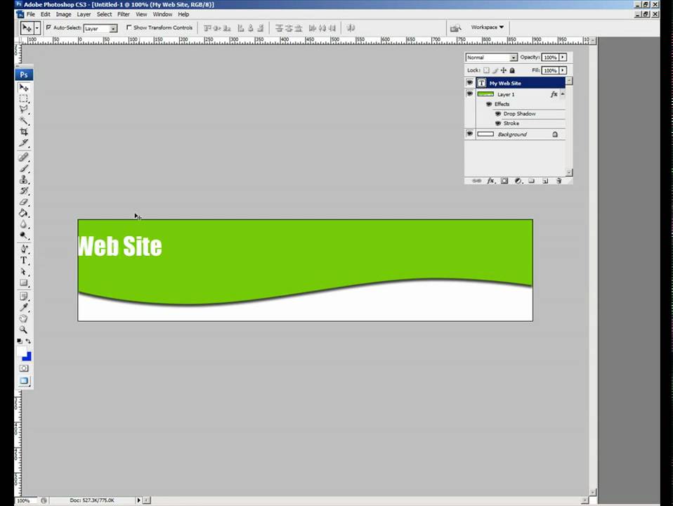 How to Make a Curved Header in Photoshop