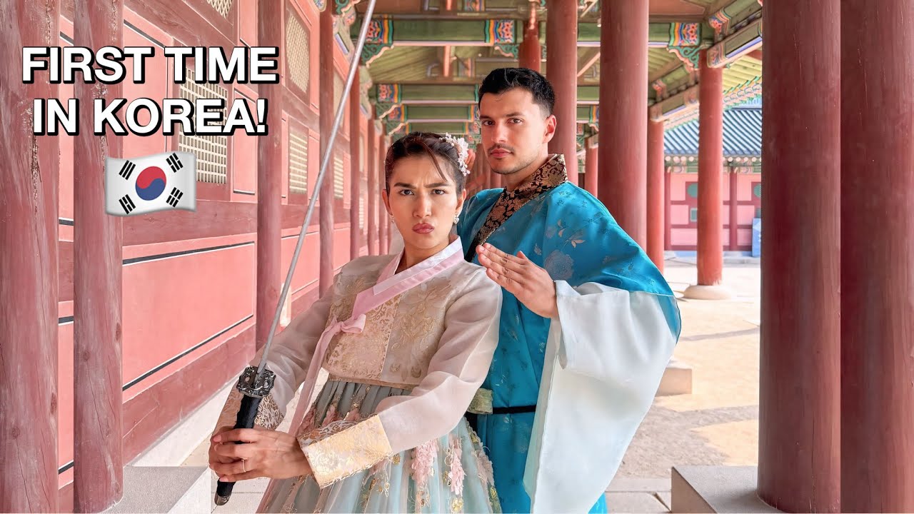 Indian Girl + Romanian Guy First time in Korea 🇰🇷✨