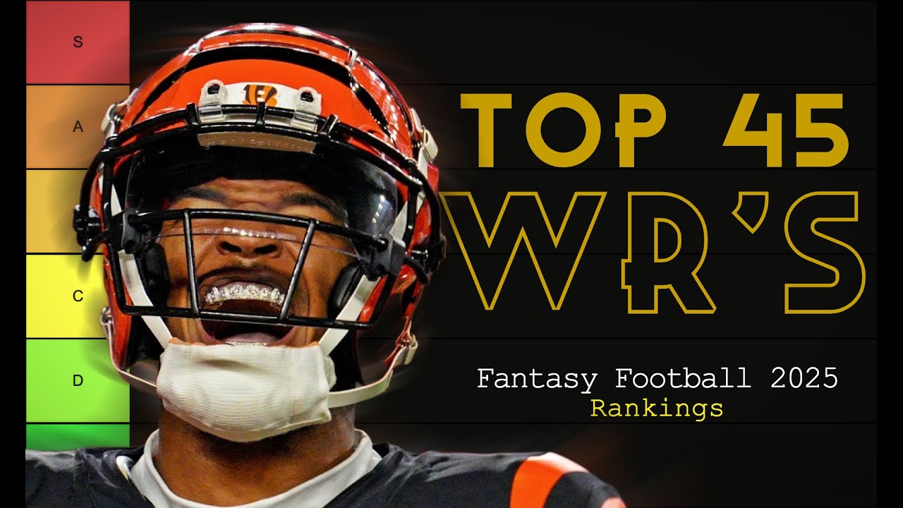 Top 45 Fantasy WR's Before The 2025 Season | Tier List