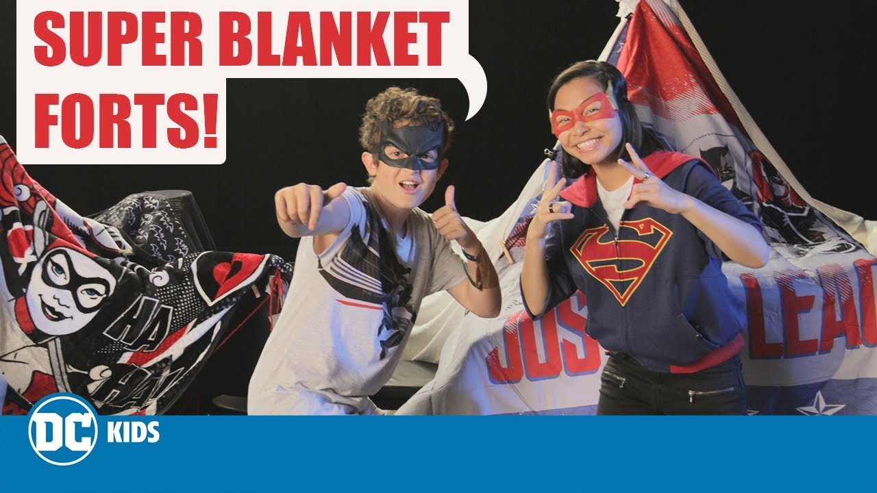 Super Hero Blanket Fort War!! | @dckids Show