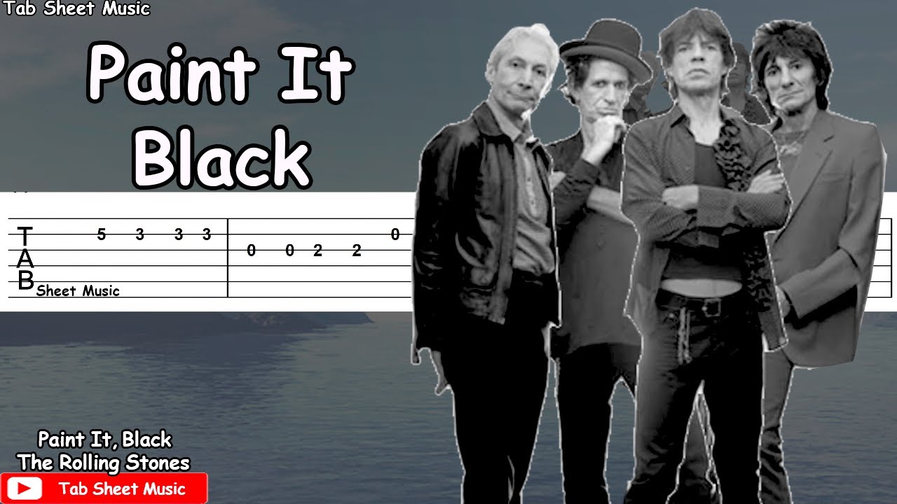 The Rolling Stones - Paint It Black Guitar Tutorial