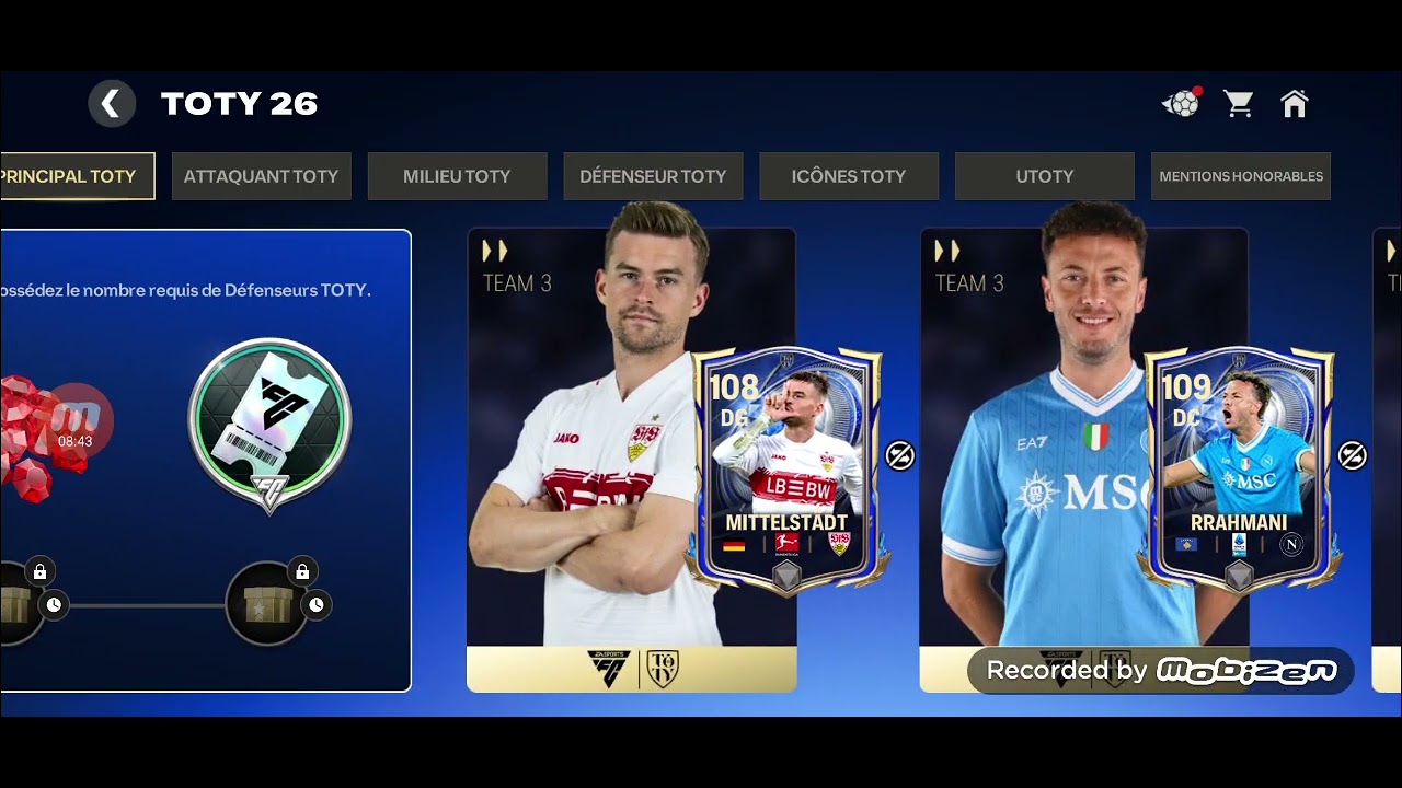 Je joue à FC mobile et je vous présente ma nouvelle équipe