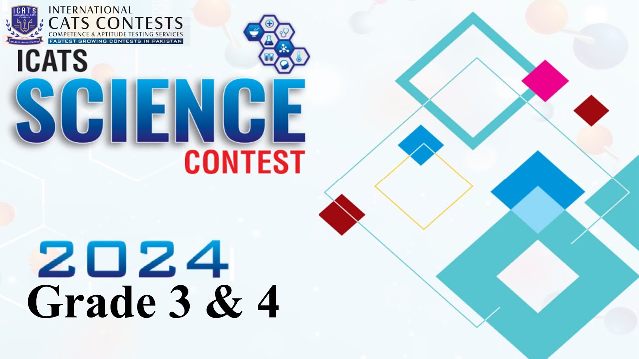 ICATS Science Contest 2024 I Grade 3 & 4|Solved past papers| #science   #icats