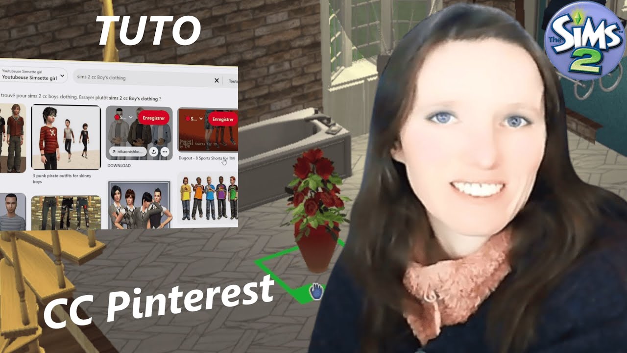 Tuto Sims 2 Télécharger des CC sur Pinterest puis l'avoir en jeu