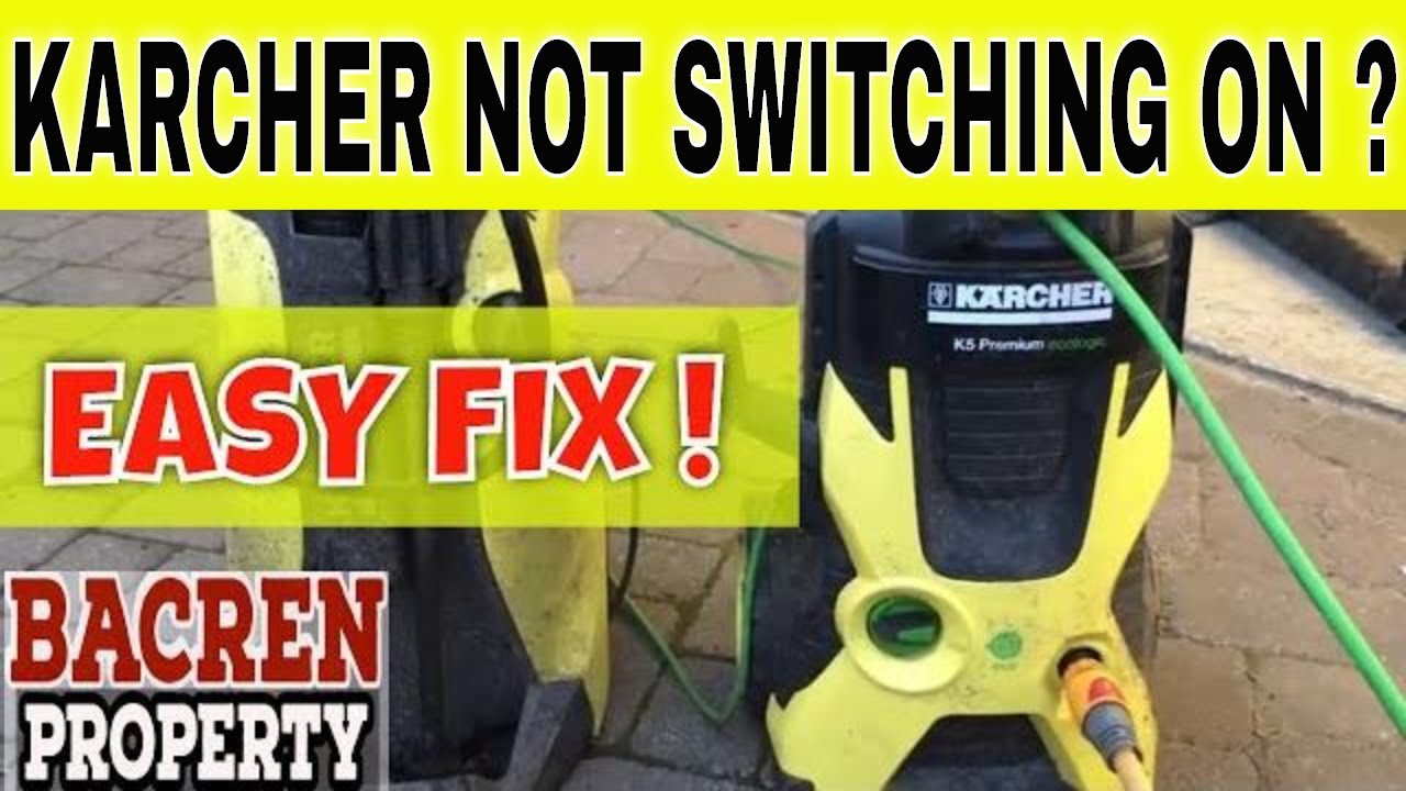 Мойка высокого давления Karcher K2 K4 K5 K6 не включается | БЫСТРОЕ РЕШЕНИЕ ЗА 5 МИНУТ! Проблема ...