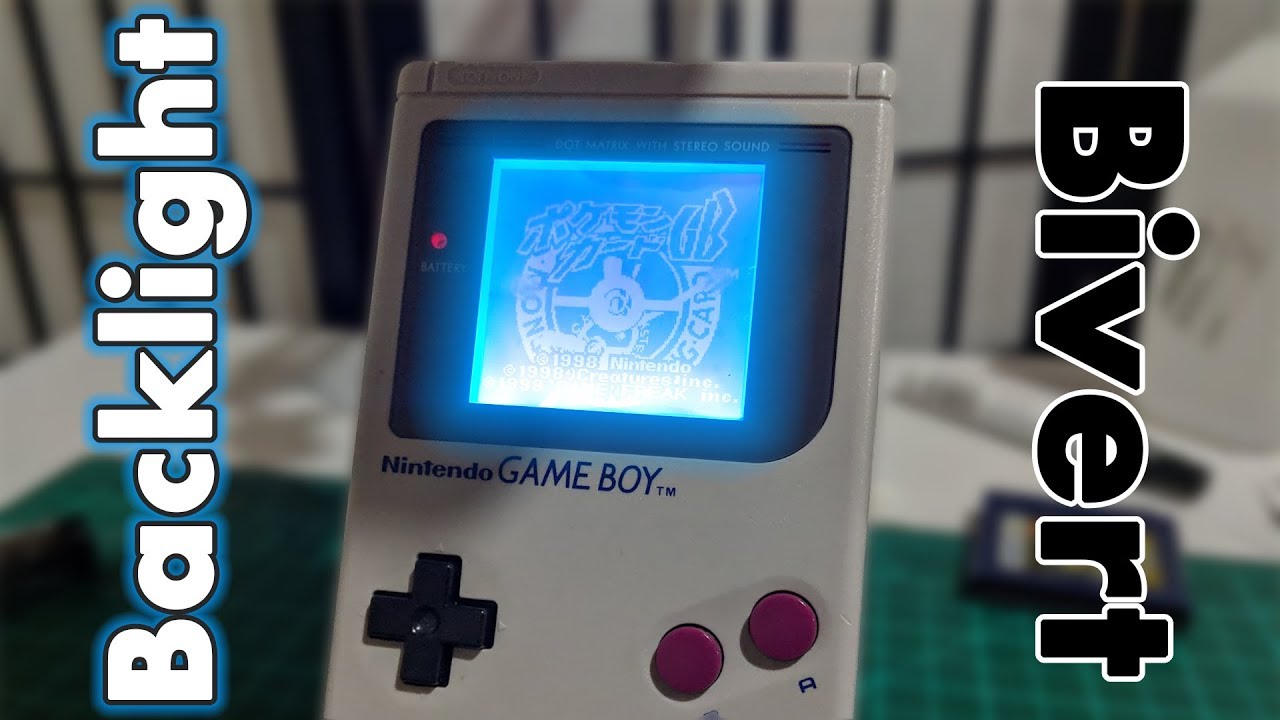 How (not?) to Backlight and Bivert an Original Gameboy (DMG-01)!