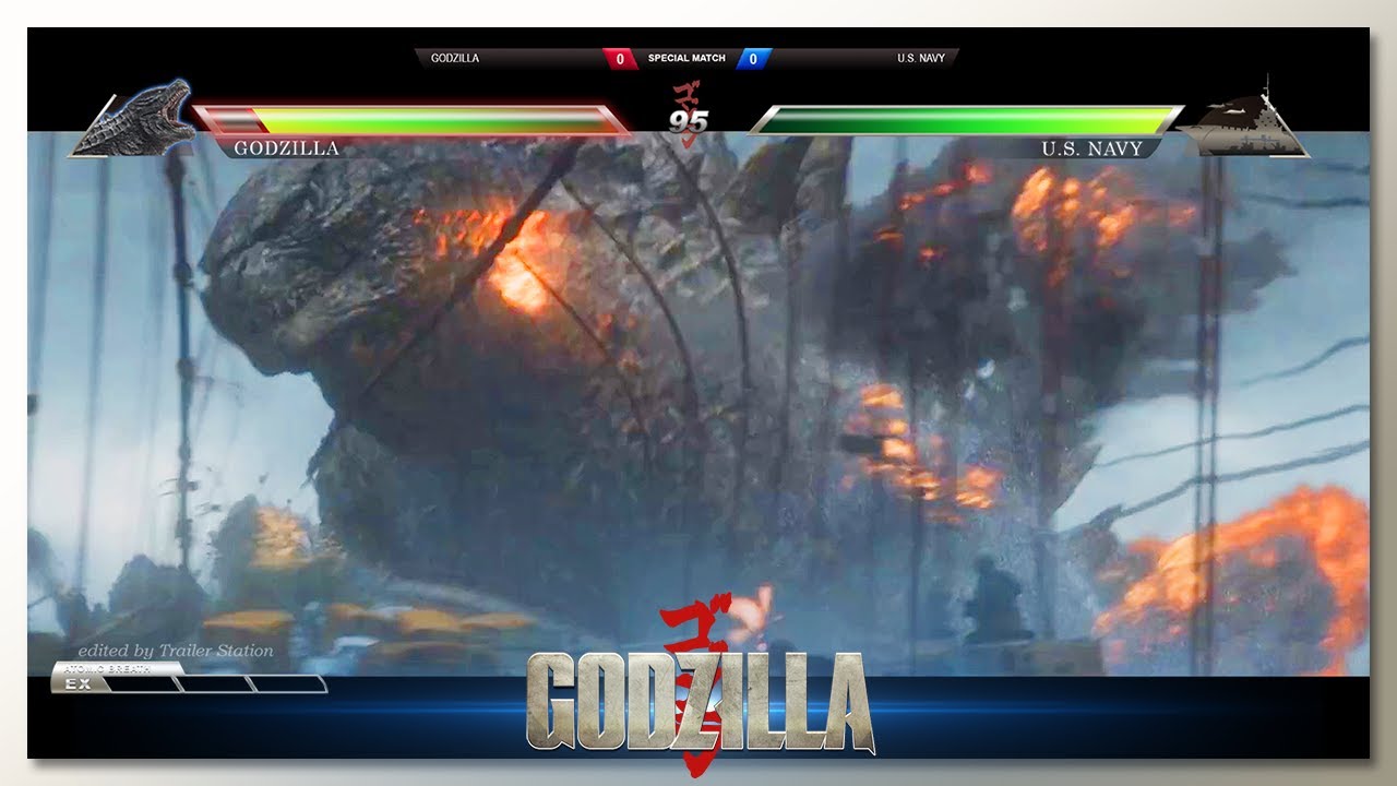 Godzilla vs The Golden Gate Bridge with Healthbars