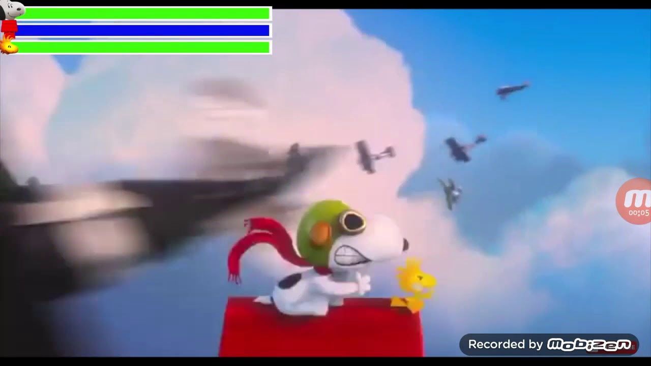 The Peanuts movie Final Battle with healthbars but musicswap and recorded by mobizen