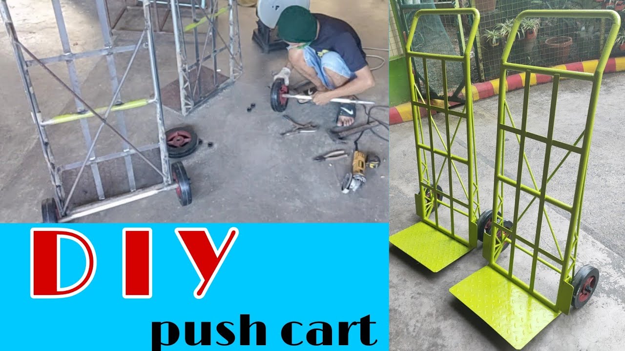 DIY 2 Wheels Push cart/Paano gumawa ng Karitilya
