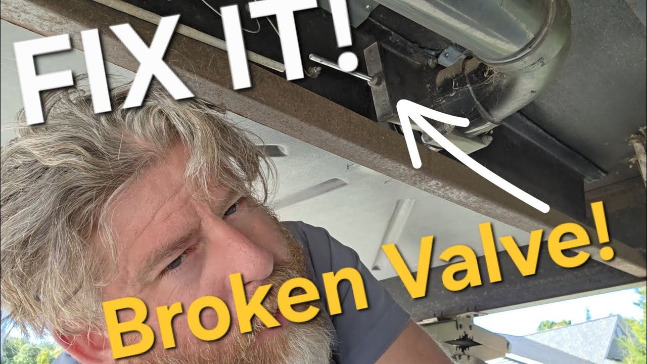 My black water valve is broken!!!