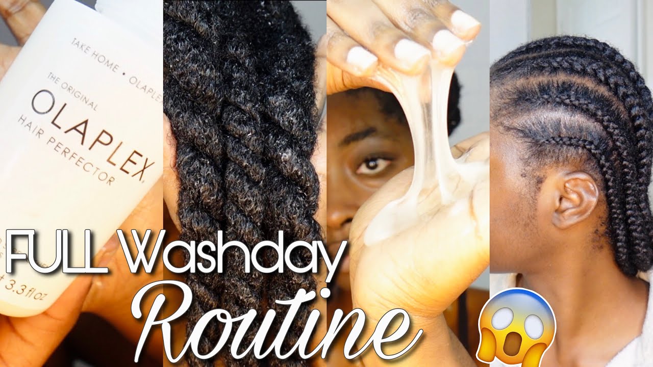 Trying OLAPLEX On My NATURAL HAIR For The FIRST TIME | NATURAL HAIR WASHDAY ROUTINE | I AM SHOOK‼️😱