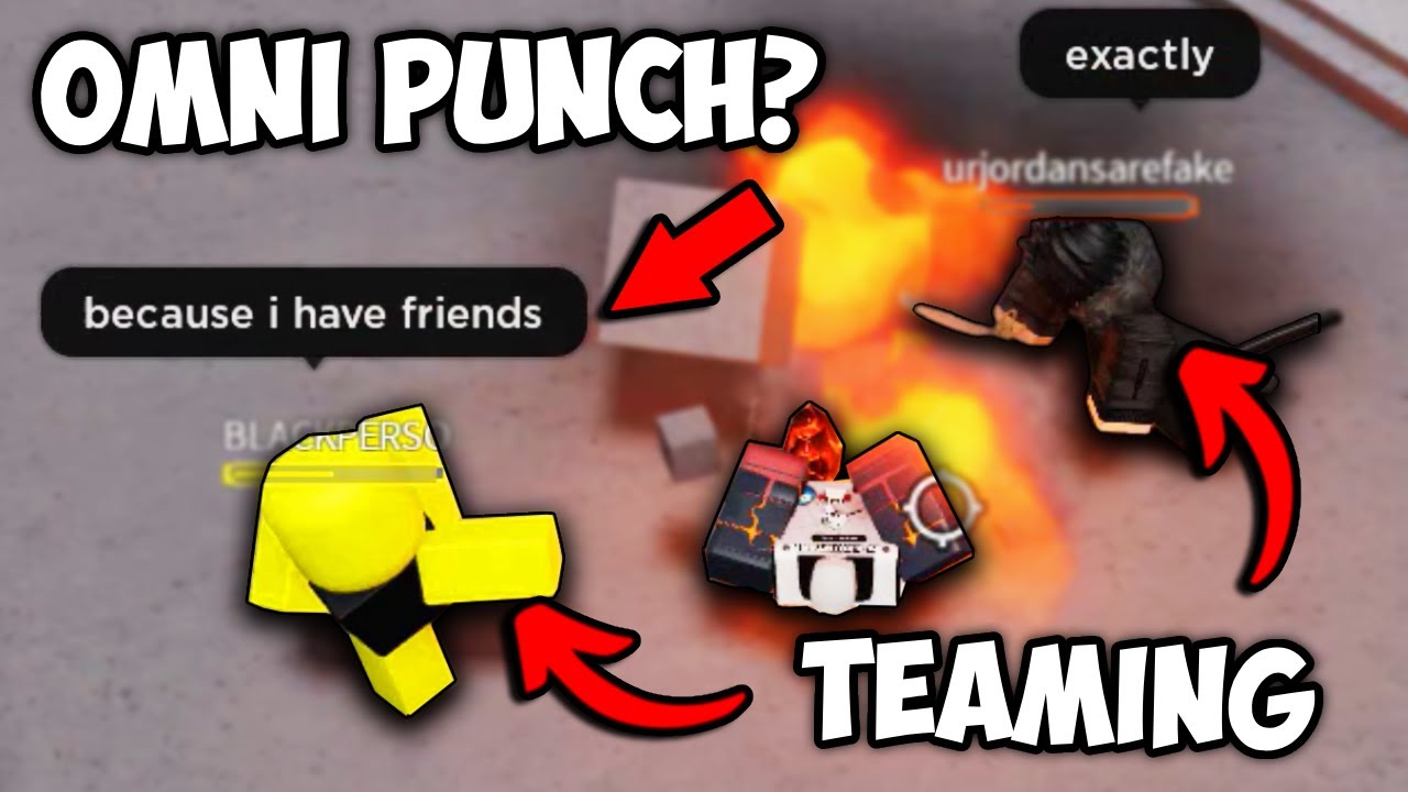 TOXIC TEAMER GETS OMNI PUNCHED BY HIS FRIEND 💀 | The Strongest Battlegrounds