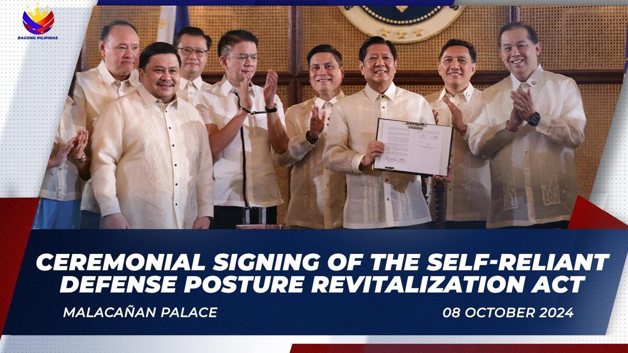 Ceremonial Signing of the Self-Reliant Defense Posture Revitalization Act 10/08/2024